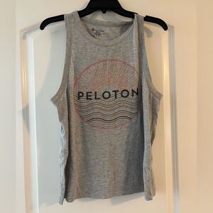 Peloton Gray Tank with Sun Design